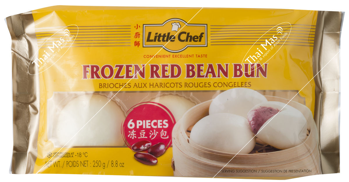 bun with red bean paste
